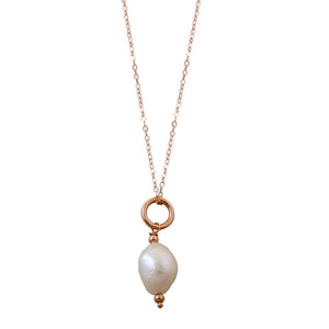 Belcher Necklace With Baroque Pearl