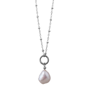 Rosario Necklace With Baroque Pearl