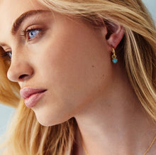 Load image into Gallery viewer, Heavenly Turquoise Gold Earring