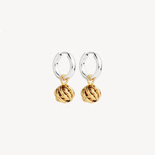Load image into Gallery viewer, Nest Huggie Earrings Two-tone