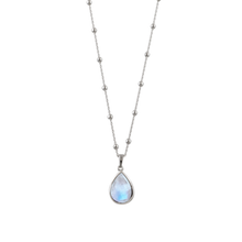 Load image into Gallery viewer, Rosario Necklace With Pear Moonstone