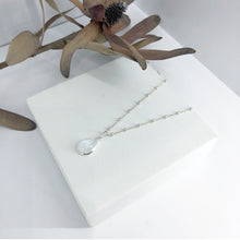 Load image into Gallery viewer, Rosario Necklace With Pear Moonstone