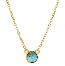 Load image into Gallery viewer, Heavenly Turquoise Gold Necklace