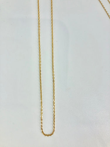 9ct gold cable chain 40
