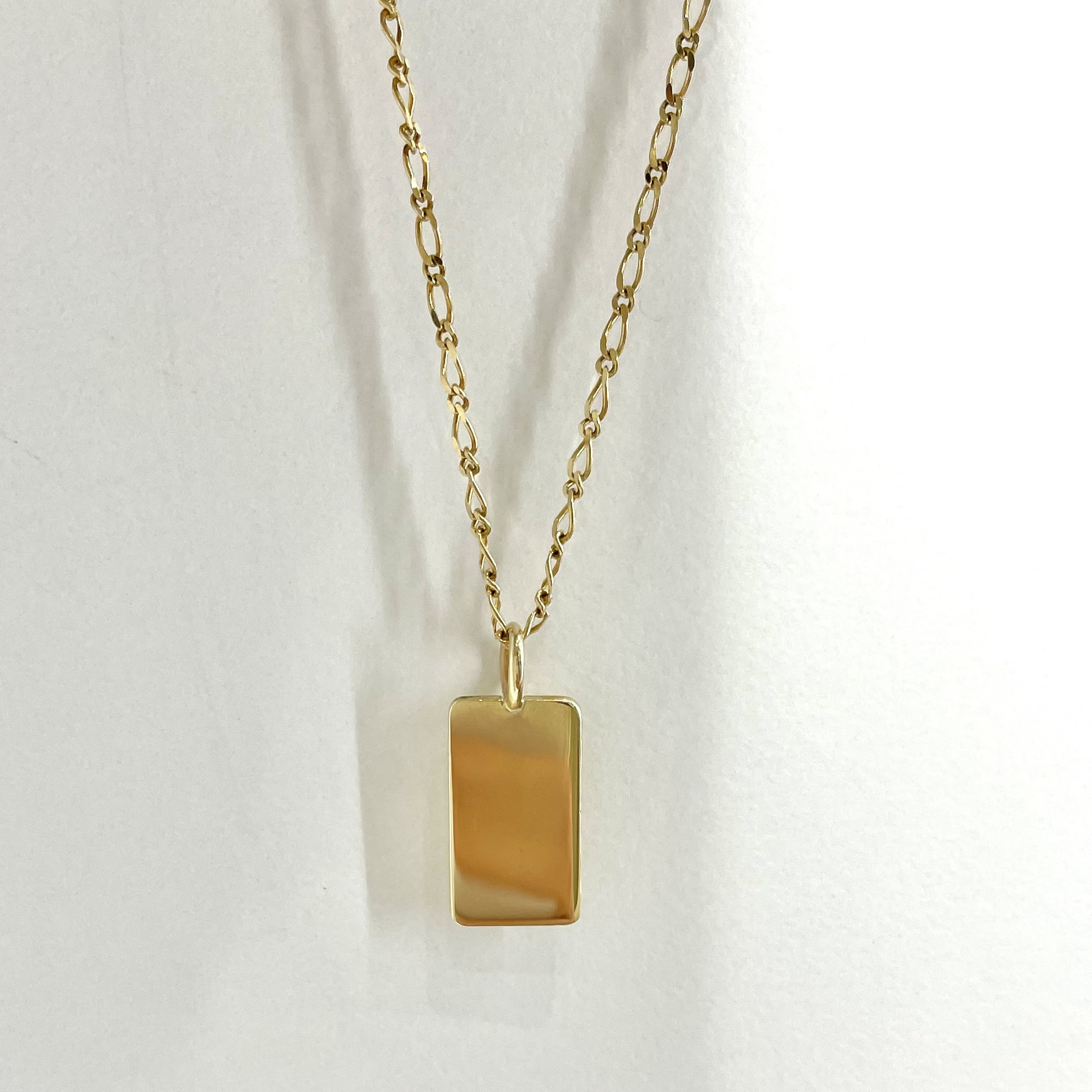 Madeline Rectangle Two Initial Pendant – Brook & York