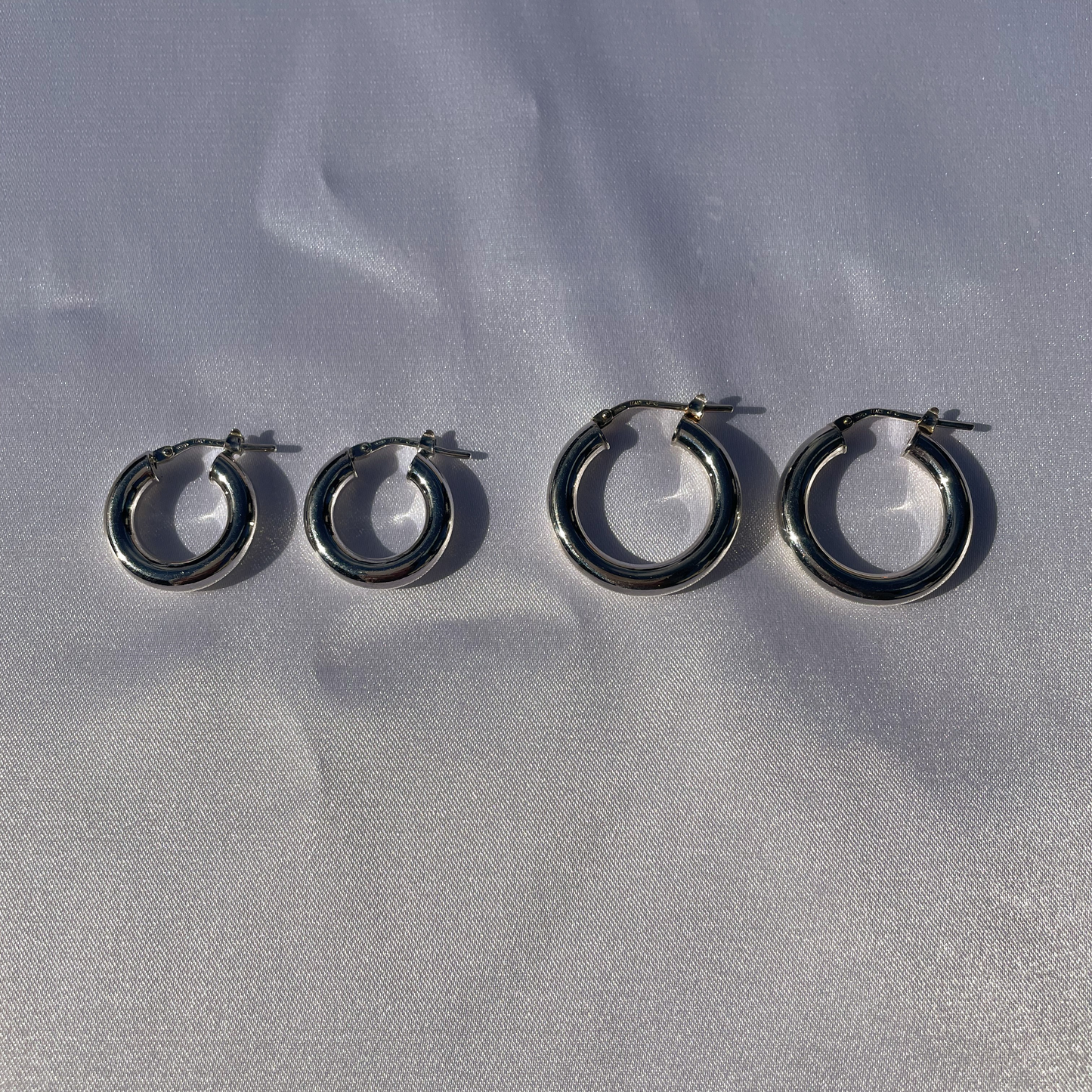 Sterling silver hoops 15mm